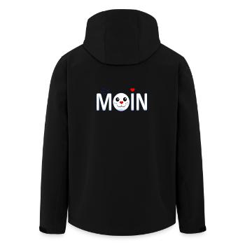 Moin Moin - Men’s Recycled Softshell Jacket by Stanley/Stella - black - Back - AI Model Male 185 light (185cm)