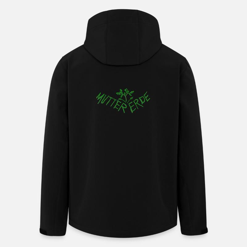 Mutter Erde - Schuetze Mutter Erde - Recycelte Männer Softshell-Jacke von Stanley/Stella - Schwarz