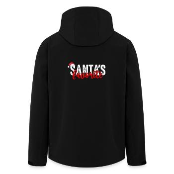 Santa's Favorite - Men’s Recycled Softshell Jacket by Stanley/Stella - black - Back - AI Model Male 185 light (185cm)