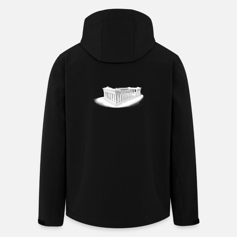 PARTHENON ATHEN - Recycelte Männer Softshell-Jacke von Stanley/Stella - Schwarz
