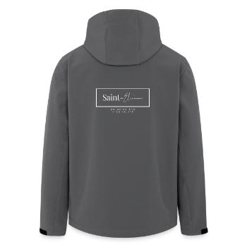 Saint-étienne - cadeau - hollywood - Veste softshell homme en polyester recyclé Stanley/Stella - charbon - Dos - AI Model Male 185 light (185cm)