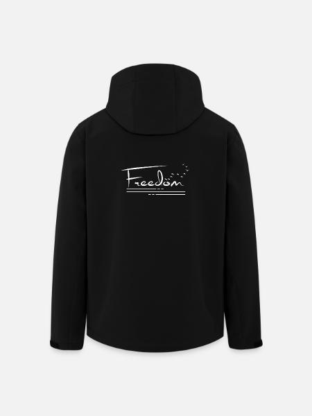 Freedom: Light Bird Flight - Men’s Recycled Softshell Jacket by Stanley/Stella - black