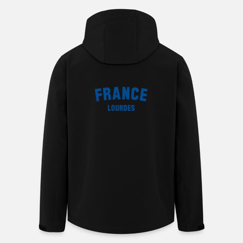 LOURDES France - Recycelte Männer Softshell-Jacke von Stanley/Stella - Schwarz