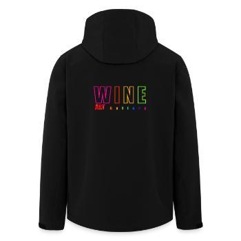 Vin - ART - Veste softshell homme en polyester recyclé Stanley/Stella - noir - Dos - AI Model Male 185 light (185cm)