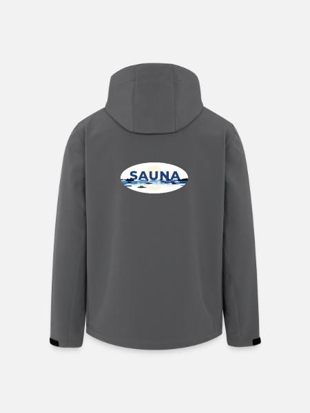 Sauna Finland - Men’s Recycled Softshell Jacket by Stanley/Stella - black
