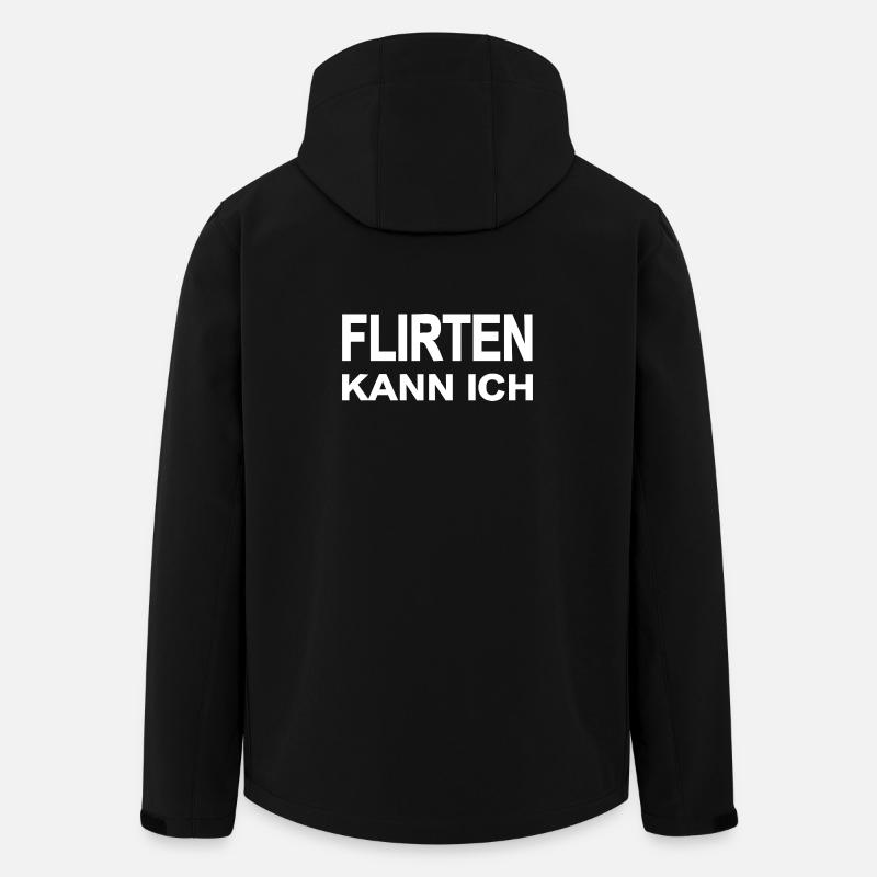 Flirten - Recycelte Männer Softshell-Jacke von Stanley/Stella - Schwarz