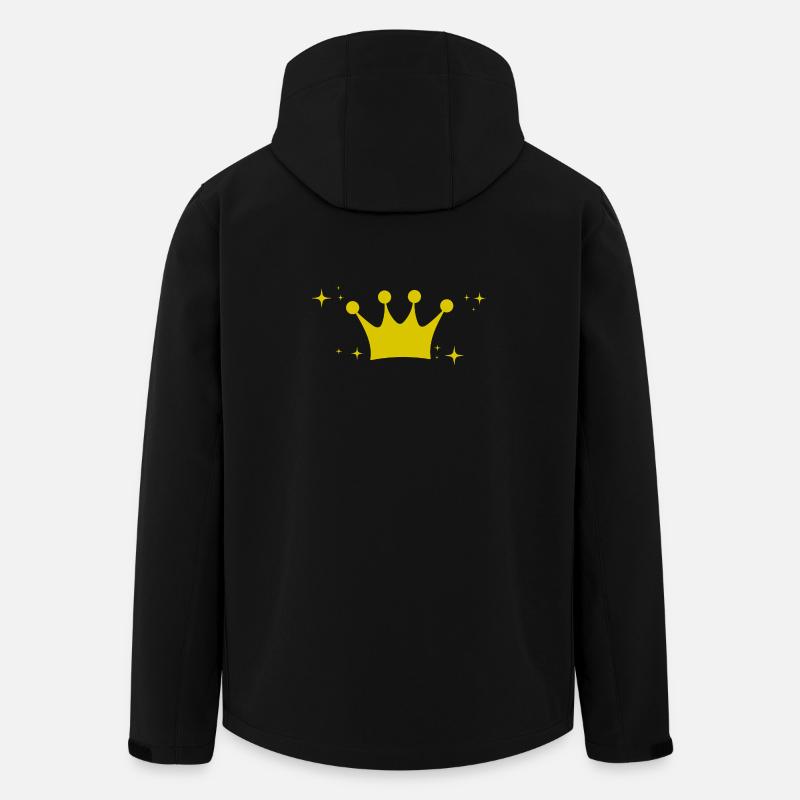 Krone - Geschenkidee - Sterne - Recycelte Männer Softshell-Jacke von Stanley/Stella - Schwarz