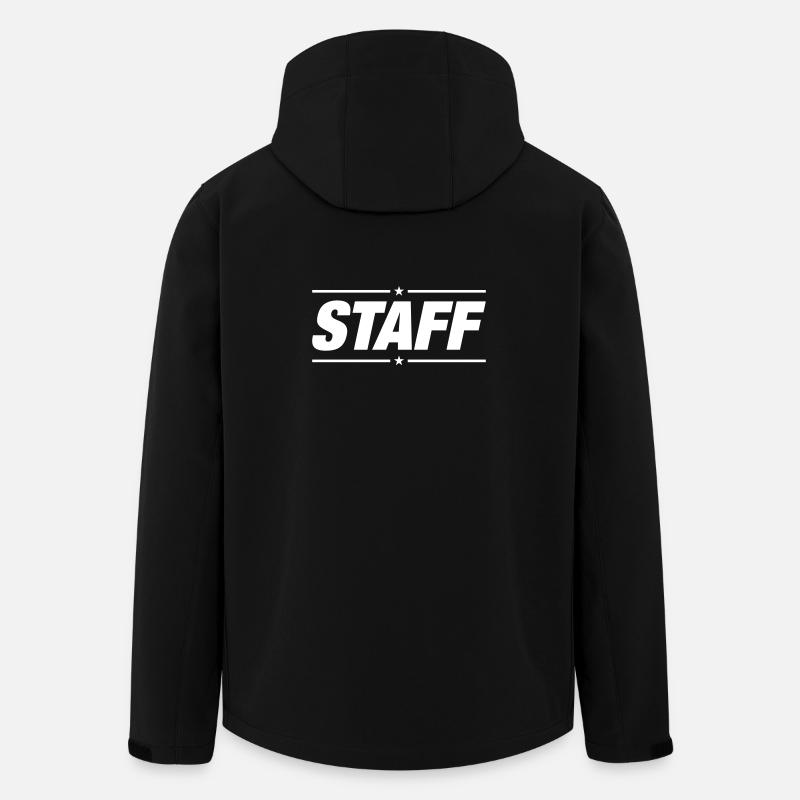 Staff - Recycelte Männer Softshell-Jacke von Stanley/Stella - Schwarz