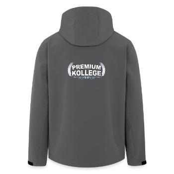 Premium Colleague - Funny Saying - Men’s Recycled Softshell Jacket by Stanley/Stella - anthracite - Back - AI Model Male 185 light (185cm)