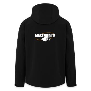 Master 2026 Graduation Graduation - Men’s Recycled Softshell Jacket by Stanley/Stella - black - Back - AI Model Male 185 light (185cm)