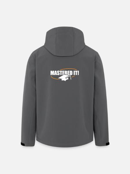 Master 2026 Diplôme - Veste softshell homme en polyester recyclé Stanley/Stella - noir