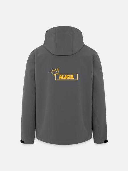 First name Alicia - Men’s Recycled Softshell Jacket by Stanley/Stella - black