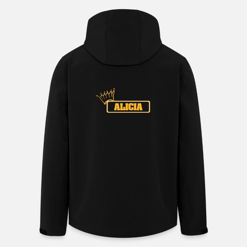 Vorname Alicia - Recycelte Männer Softshell-Jacke von Stanley/Stella - Schwarz