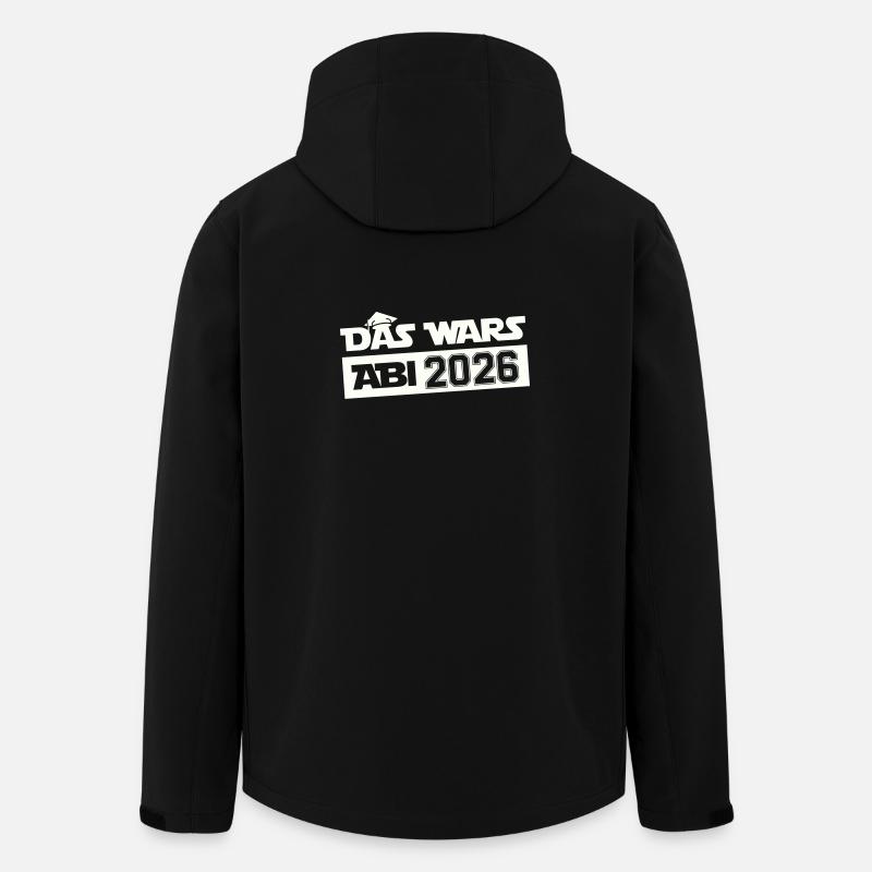 DAS WARS Abi 2026 - Recycelte Männer Softshell-Jacke von Stanley/Stella - Schwarz