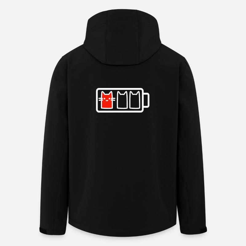 Cat à batterie faible - Veste softshell homme en polyester recyclé Stanley/Stella - noir