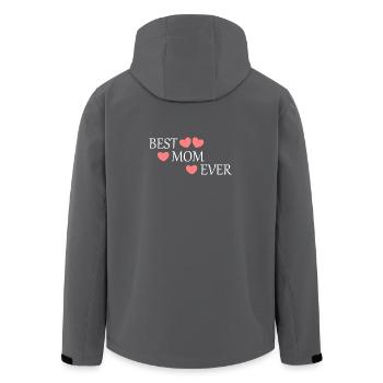 Muttertags Geschenk Mutter Muttertag Geschenkidee - Recycelte Männer Softshell-Jacke von Stanley/Stella - Anthrazit - Hinten - AI Model Male 185 light (185cm)