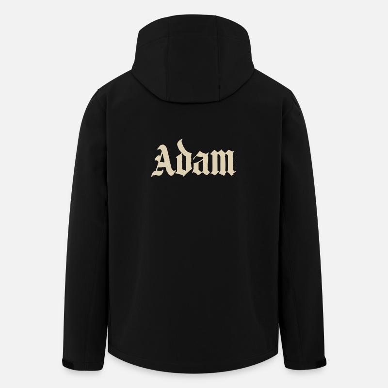 Adam Gothic Script Tee - Men’s Recycled Softshell Jacket by Stanley/Stella - black