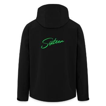 16e anniversaire Seize ans - Veste softshell homme en polyester recyclé Stanley/Stella - noir - Dos - AI Model Male 185 light (185cm)