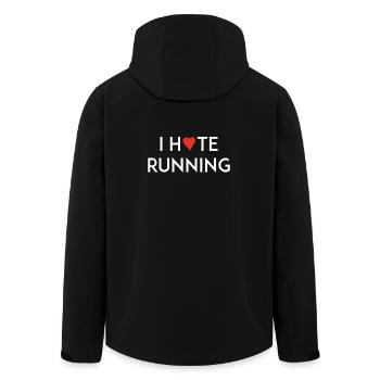 J'aime / Déteste Courir - Veste softshell homme en polyester recyclé Stanley/Stella - noir - Dos - AI Model Male 185 light (185cm)