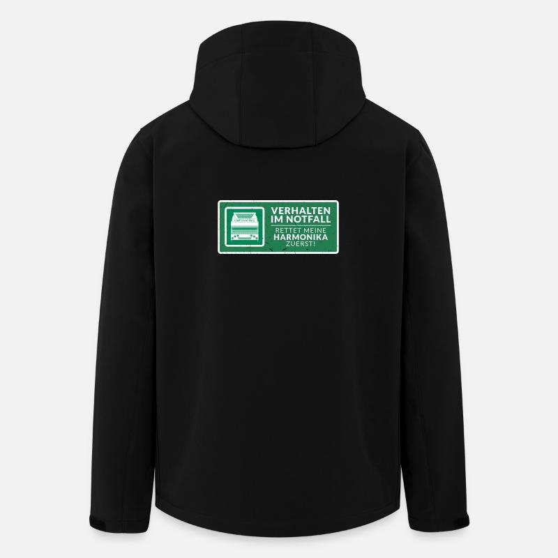 Rettet meine Harmonika zuerst! | ZiachON! - Recycelte Männer Softshell-Jacke von Stanley/Stella - Schwarz