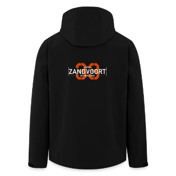 Zandvoort 33 - Recycelte Männer Softshell-Jacke von Stanley/Stella - Schwarz - Hinten - AI Model Male 185 light (185cm)