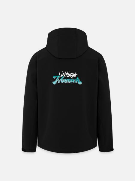 Lieblingsmensch - Recycelte Männer Softshell-Jacke von Stanley/Stella - Schwarz
