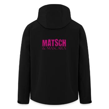 Muddy run shirt mud Matsch Laufshirt Team Mascara - Recycelte Männer Softshell-Jacke von Stanley/Stella - Schwarz - Hinten - AI Model Male 185 light (185cm)