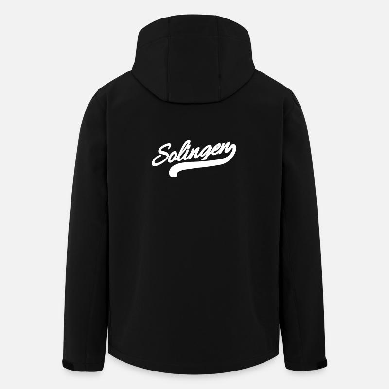 Solingen Retro - Men’s Recycled Softshell Jacket by Stanley/Stella - black