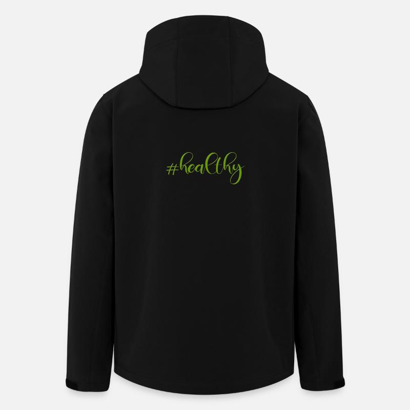 #healthy - Veste softshell homme en polyester recyclé Stanley/Stella - noir