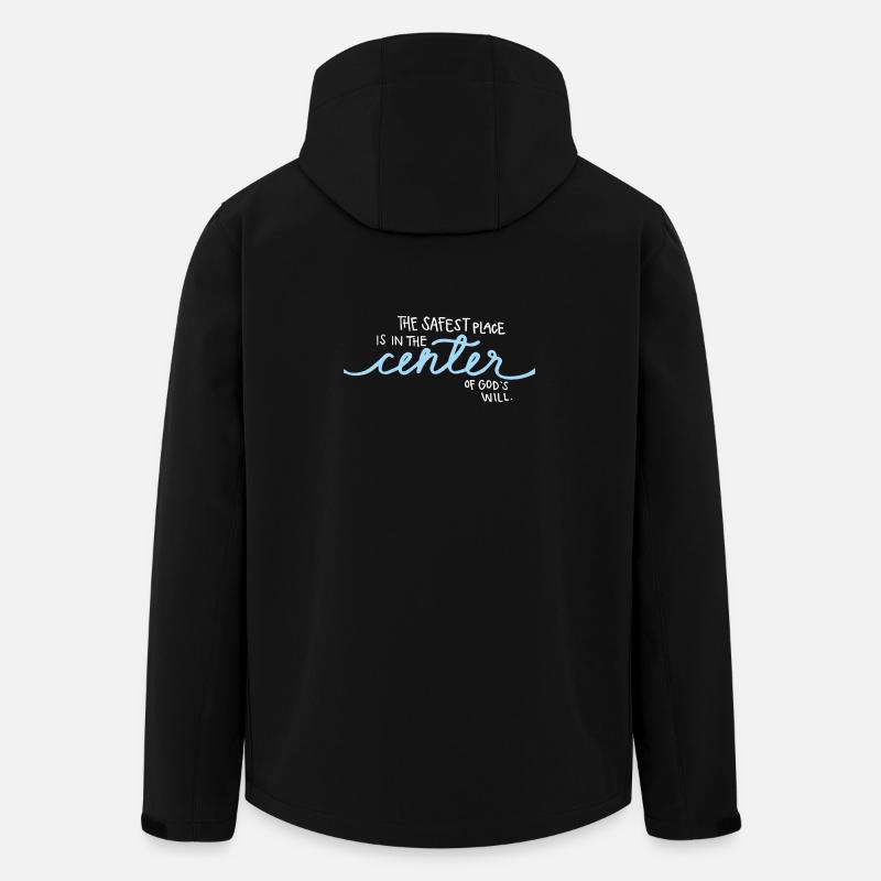 The Safest Place (dark) - Men’s Recycled Softshell Jacket by Stanley/Stella - black
