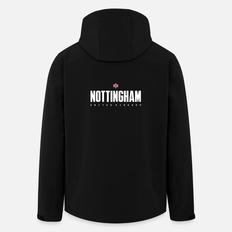 Emblem der Stadt Nottingham - Recycelte Männer Softshell-Jacke von Stanley/Stella - Schwarz