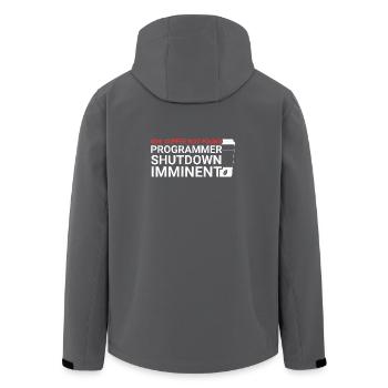 Programmers generate code from coffee - Men’s Recycled Softshell Jacket by Stanley/Stella - anthracite - Back - AI Model Male 185 light (185cm)