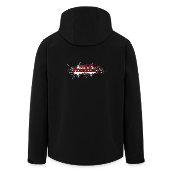 Frankfurt Fans - Recycelte Männer Softshell-Jacke von Stanley/Stella - Schwarz - Hinten - AI Model Male 185 light (185cm)