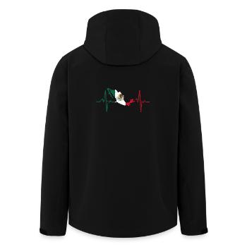 Mexico - Recycelte Männer Softshell-Jacke von Stanley/Stella - Schwarz - Hinten - AI Model Male 185 light (185cm)
