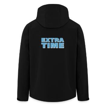 EXTRA TIME - Recycelte Männer Softshell-Jacke von Stanley/Stella - Schwarz - Hinten - AI Model Male 185 light (185cm)