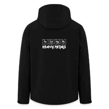 heavy metals - Recycelte Männer Softshell-Jacke von Stanley/Stella - Schwarz - Hinten - AI Model Male 185 light (185cm)
