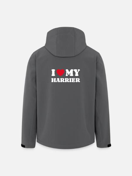 J'aime mon Harrier - Veste softshell homme en polyester recyclé Stanley/Stella - noir