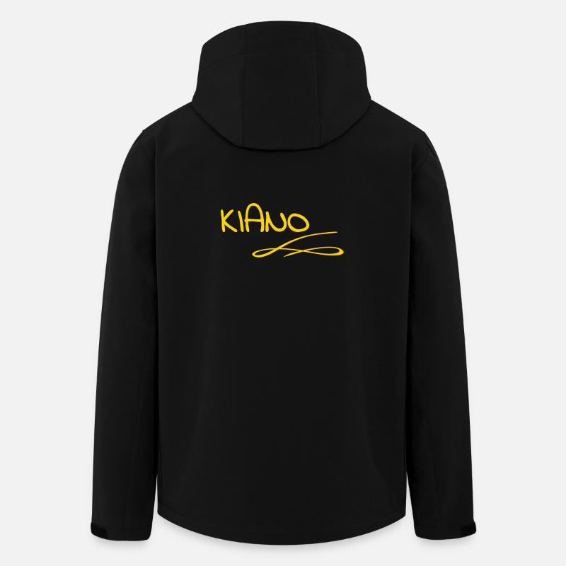 Vorname Kiano - Recycelte Männer Softshell-Jacke von Stanley/Stella - Schwarz