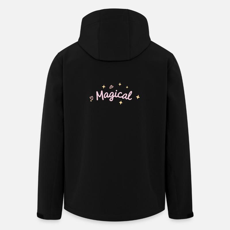 Pastellmagie und Funkeln - Recycelte Männer Softshell-Jacke von Stanley/Stella - Schwarz