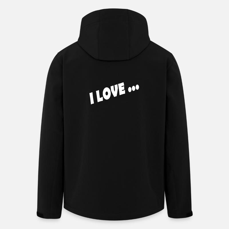 I LOVE ... - Men’s Recycled Softshell Jacket by Stanley/Stella - black