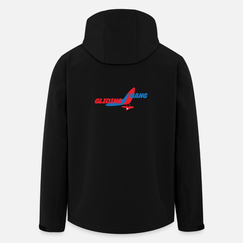 Logo Hanggliding Farbsplash - Recycelte Männer Softshell-Jacke von Stanley/Stella - Schwarz