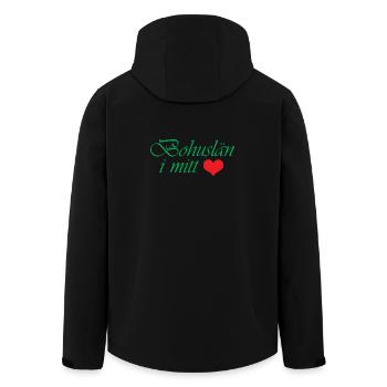 Bohuslän in meinem Herzen - Recycelte Männer Softshell-Jacke von Stanley/Stella - Schwarz - Hinten - AI Model Male 185 light (185cm)