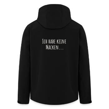 Drôle de phrase – je n’ai pas d’alters - Veste softshell homme en polyester recyclé Stanley/Stella - noir - Dos - AI Model Male 185 light (185cm)