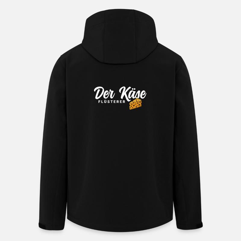 Der Käse Flüsterer - Recycelte Männer Softshell-Jacke von Stanley/Stella - Schwarz