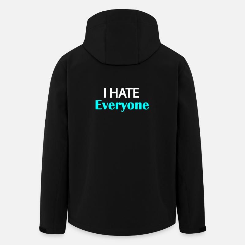 Ich hasse jeden - Recycelte Männer Softshell-Jacke von Stanley/Stella - Schwarz