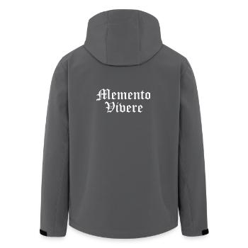 Memento Vivere - Men’s Recycled Softshell Jacket by Stanley/Stella - anthracite - Back - AI Model Male 185 light (185cm)