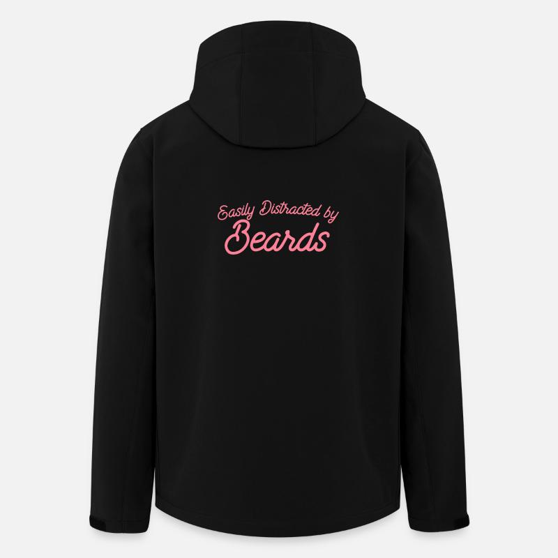 Leicht von Bärten abgelenkt - Recycelte Männer Softshell-Jacke von Stanley/Stella - Schwarz