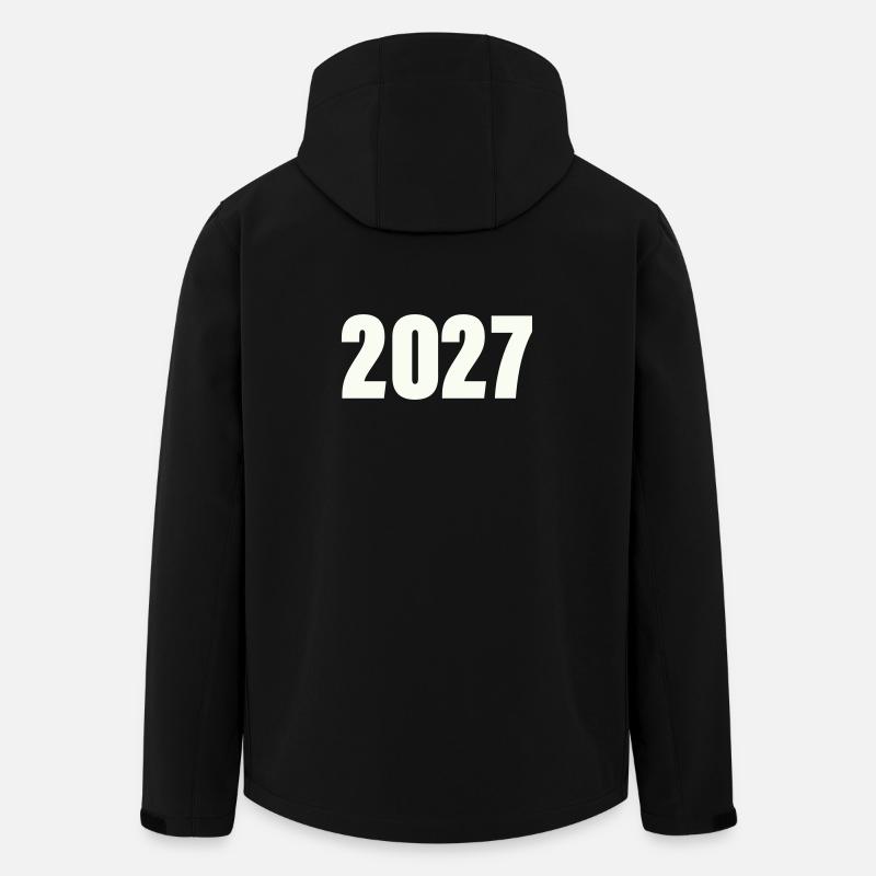 2027_zahl- - Veste softshell homme en polyester recyclé Stanley/Stella - noir