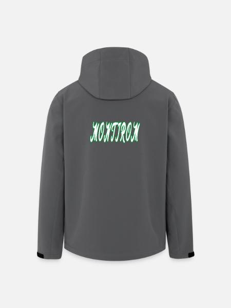Montirom text - Men’s Recycled Softshell Jacket by Stanley/Stella - black