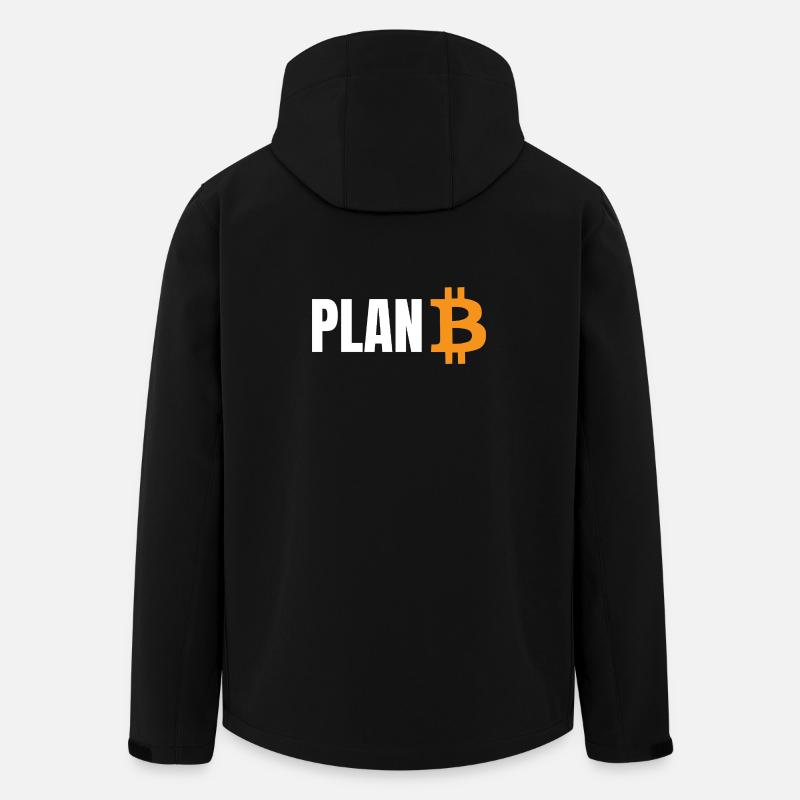 Plan Bitcoin - Recycelte Männer Softshell-Jacke von Stanley/Stella - Schwarz